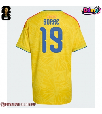 Kolumbie Rafael Santos Borre #19 Domácí Dres pro Dámy MS 2026 Krátkým Rukávem